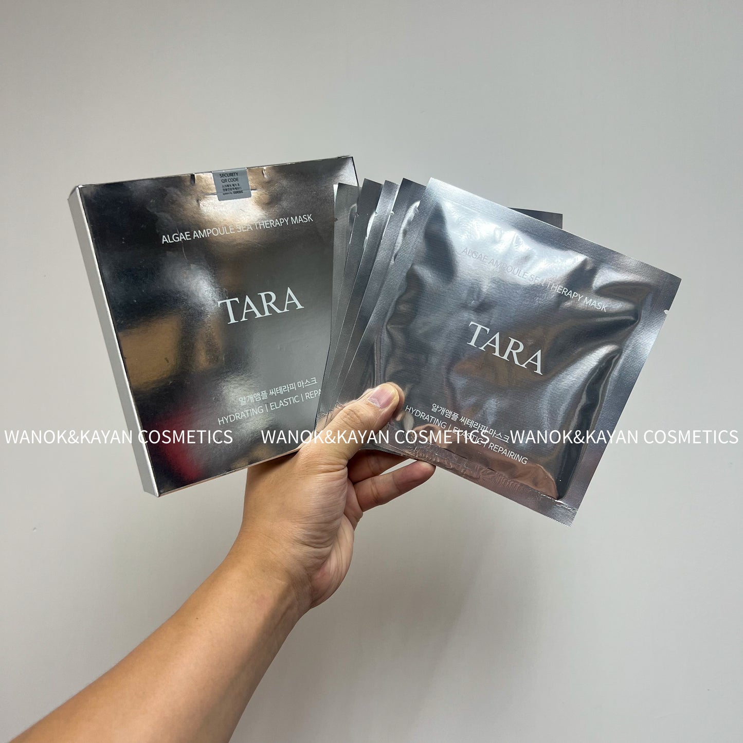 包順豐 韓國 TARA 水光針海藻面膜 抗氧化補水提亮暗沉美白 ALGAE AMPOULE SEA THERAPY MASK HYDRATING I ELASTIC I REPAIRING 1盒5片 mask