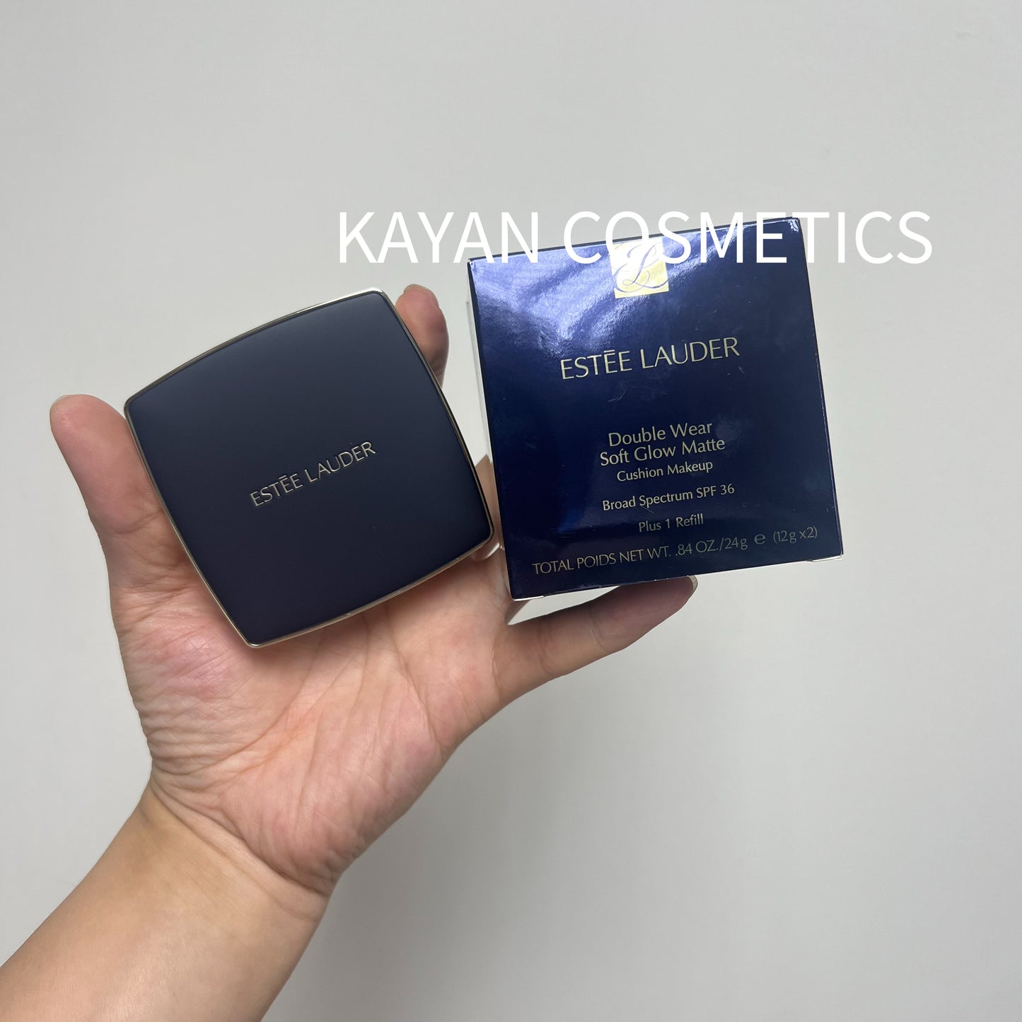 包順豐 ESTEE LAUDER 雅詩蘭黛 dw特霧氣墊1w1 一盒兩芯 DW超持久透亮氣墊粉底 1+1連替換//SPF45 PA+++