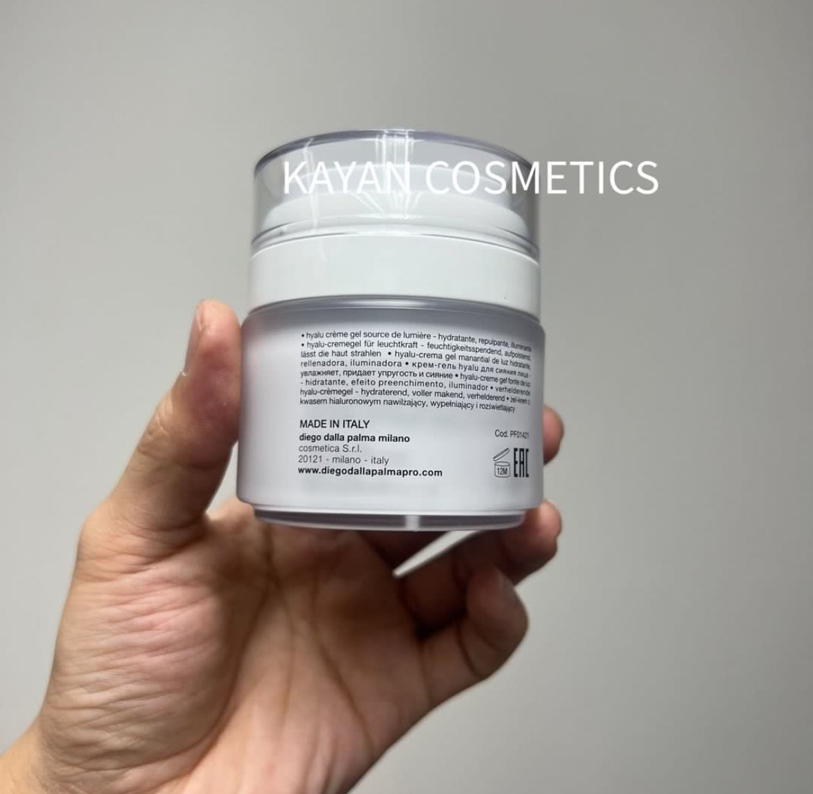 包順豐 HA Hyalu Light Source Gel-Cram HA 多種維生素水份舒爽面霜 50ml 意大利 Diego Dalla Palma Professional RVB Skin Lab rvb ddp