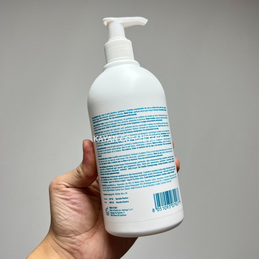 包順豐 意大利 VAGHEGGI 韻姿 水凝爽膚水 500ML REHYDRA hydratante Moisturising toning lotion