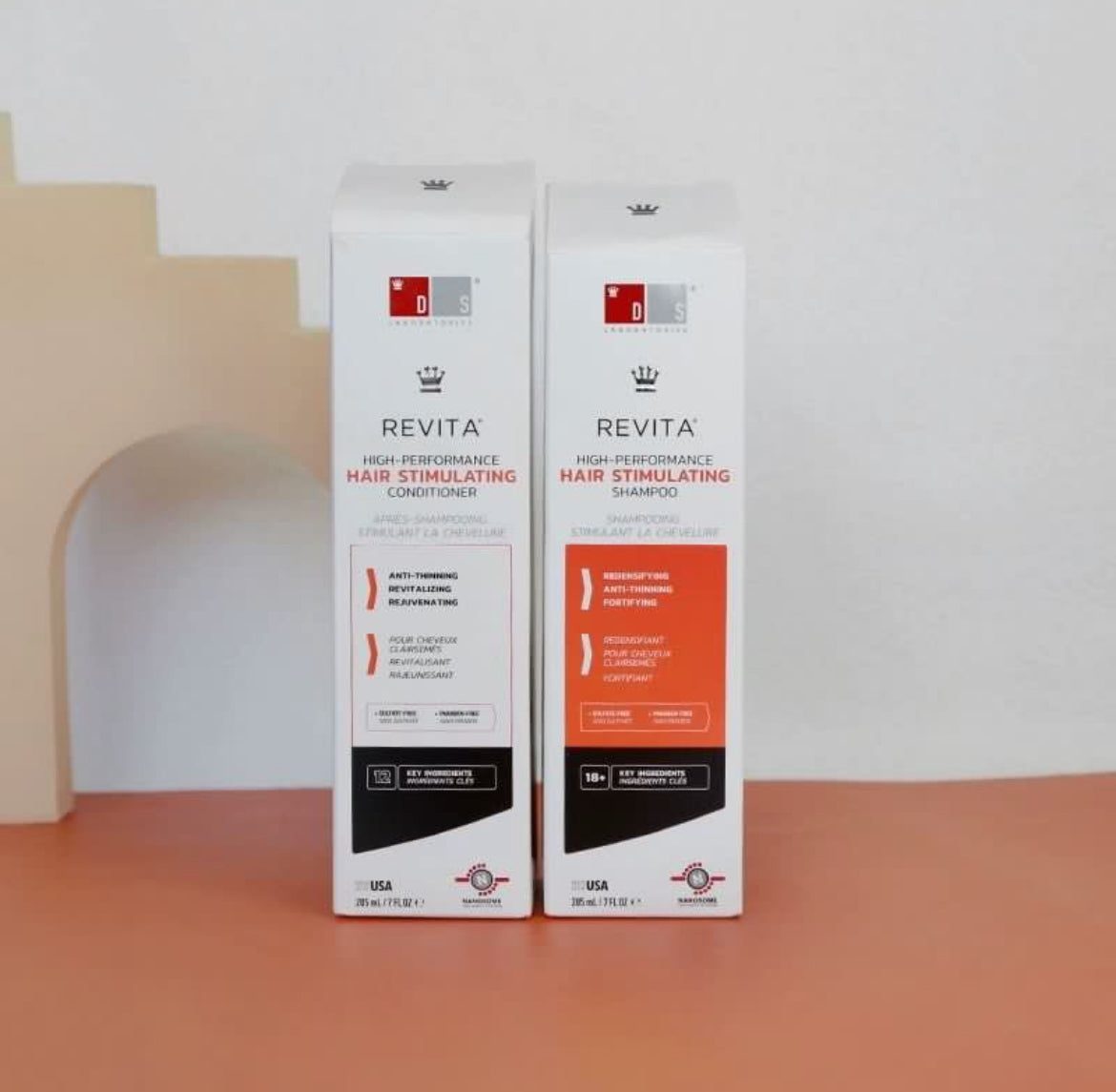 包順豐 美國 DS Laboratories revita 洗髮水 205ml / 護髮素 205ml 豐盈強韌髮根 防脫滋養強韌髮根 HAIR STIMULATING CONDITIONER / HAIR STIMULATING SHAMPOO DS LABS