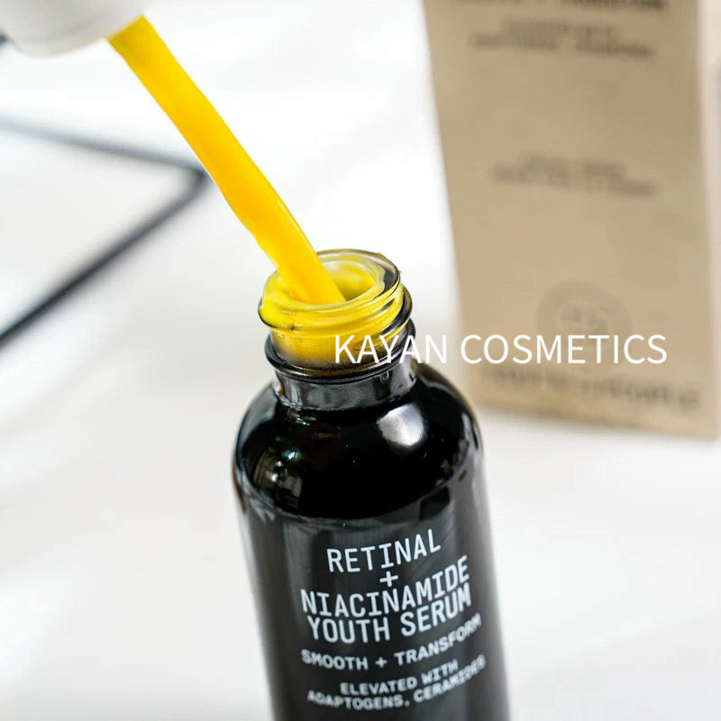包順豐 美國 Youth To The People 視黃醇+煙酰胺YTTP夜間精華30ml去黃提亮 RETINAL + NIACINAMIDE YOUTH SERUM SMOOTH + TRANSFORM ELEVATED WITH ADAPTOGENS, CERAMIDES FACIAL SERUM SERUM POUR LE VISAGE