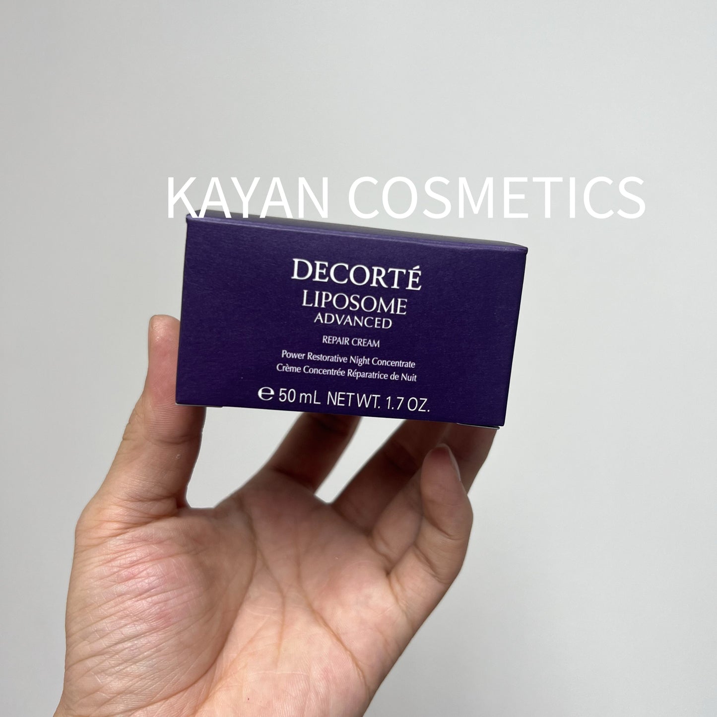 新版第二代 包順豐 DECORTE 黛珂 肌源修護精華霜紫瓶50g小紫瓶面霜保濕緊致DECORTe LIPOSOME ADVANCED REPAIR CREAM Power Restorative Night Concentrate