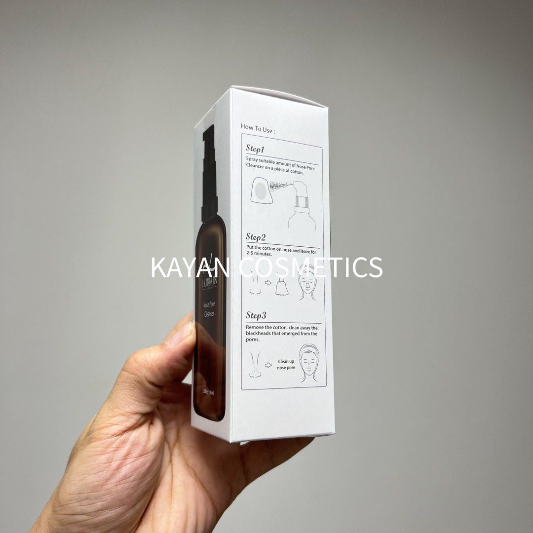 100ML 包順豐 黑頭水 LORRAIN nose pore cleanser 黑頭水 新版本 新包裝 神奇迅速清除黑頭水 100ml