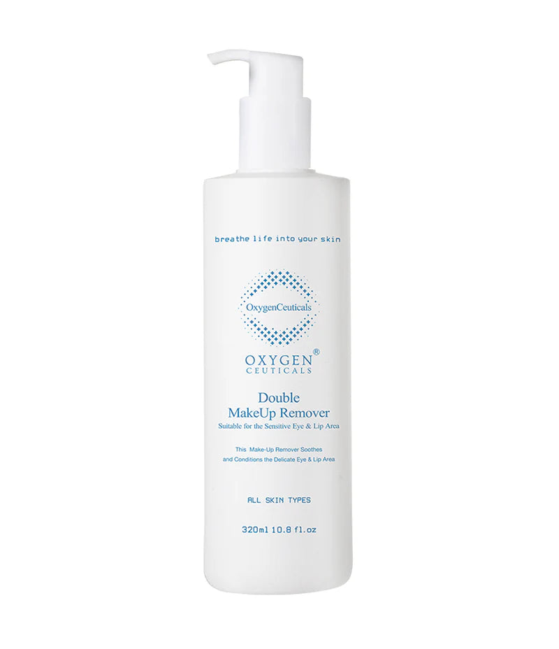 包順豐 韓國 Oxygen Ceuticals Double Makeup Remover 清新注氧雙重潔面卸妝油 320ml Sensitive Eye & Lip Area OxygenCeuticals