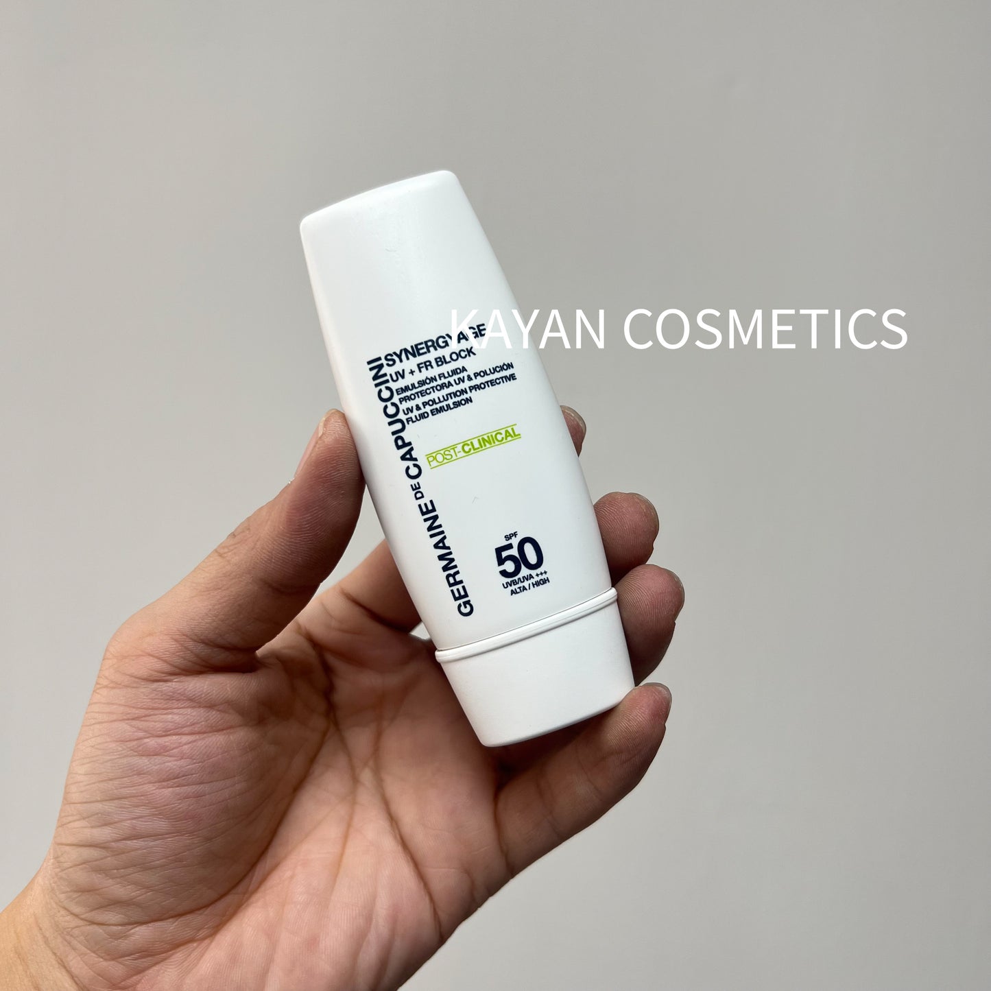 章小蕙推薦 包順豐 GERMAINE DE CAPUCCINI 修護防曬霜30ml 敏感肌清爽SYNERGYAGE UV + FR BLOCK SPF50 UVB/UVA+++ ALTA/HIGH germaine gdc