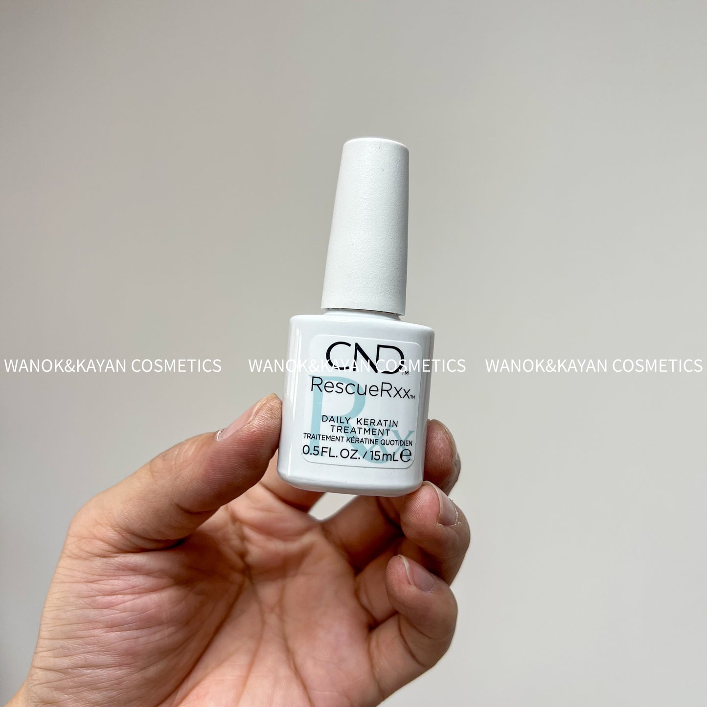 包順豐 美國 CND Rescue Rxx 15ml 多效護甲油 改善斷裂軟薄脆易分層 美甲受損 凹凸指甲。DAILY KERATIN TREATMENT TRAITEMENT KERATINE QUOTIDIEN
