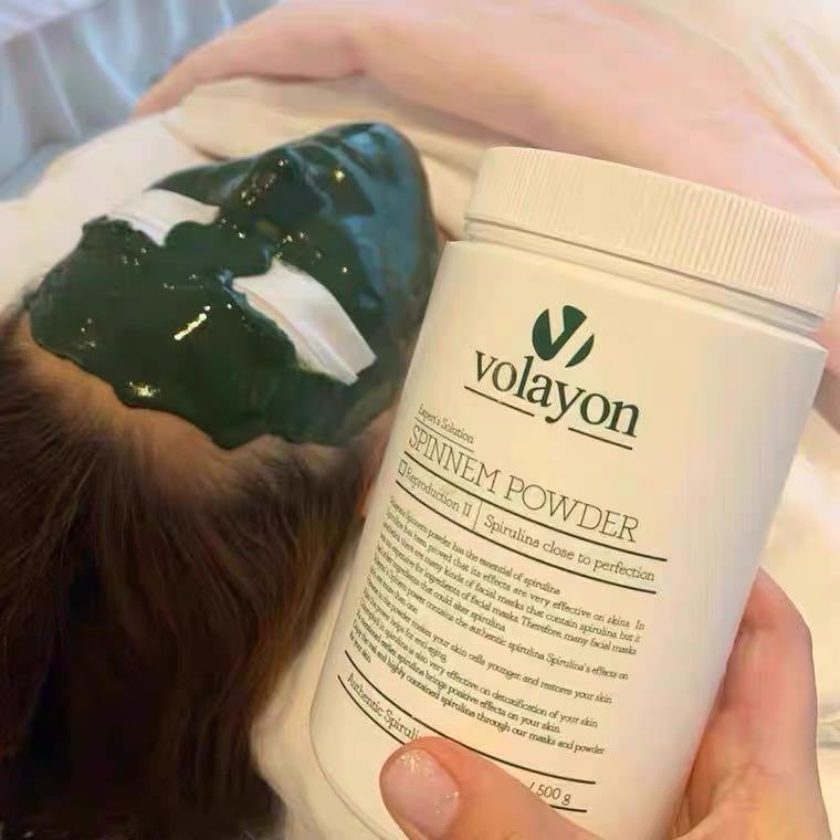 抗敏退紅補水 包順豐 韓國 volayon SPINNEM POWDER 平衡油脂 分泌水潤 鎖水保濕 提亮膚色促進代謝 綠巨人 軟膜 500g