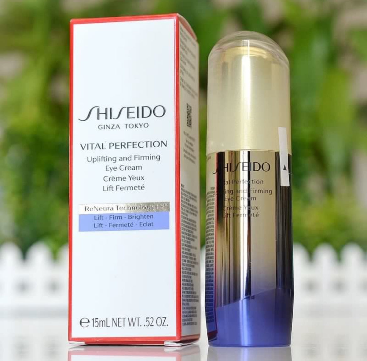 包順豐 資生堂 Shiseido 悅薇智感緊塑煥白眼霜15ml 淡化細紋抗老抗糖新版小熨斗 SHIJEIDO GINZA TOKYO VITAL PERFECTION Uplifting and Firming Eye Cream Creme Yeux Lift Fermete