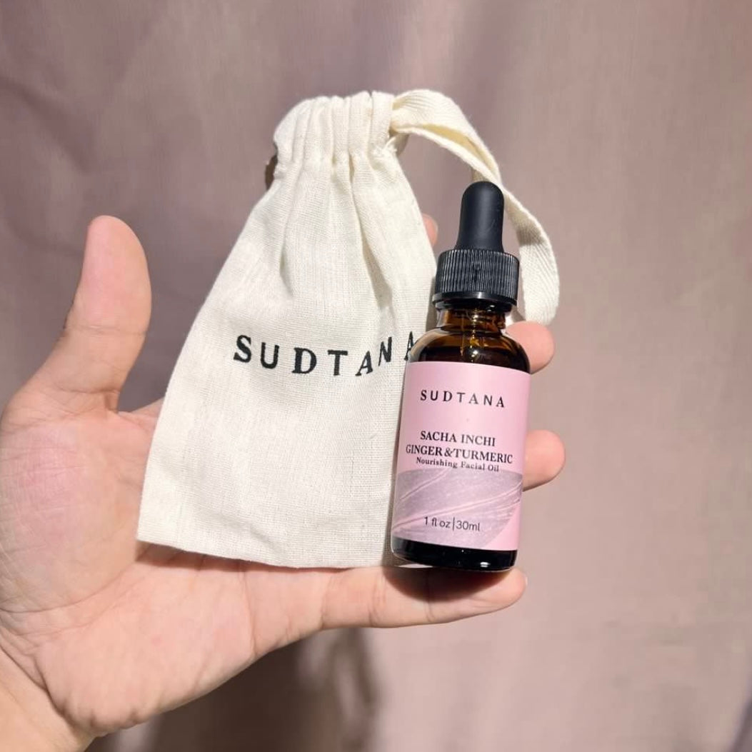 章小蕙推薦 包順豐 SUDTANA 姜黃修護舒緩面部精華油 SUDTANA SACHA INCHI GINGER & TURMERIC Nourishing Facial Oil 30ml