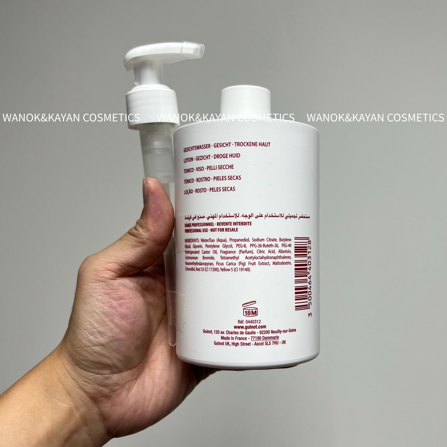 包順豐 Guinot Hydra Beaute Toning Lotion 滋潤爽膚水 500ml Guinot LOTION HYDRA BEAUTE TONING LOTION