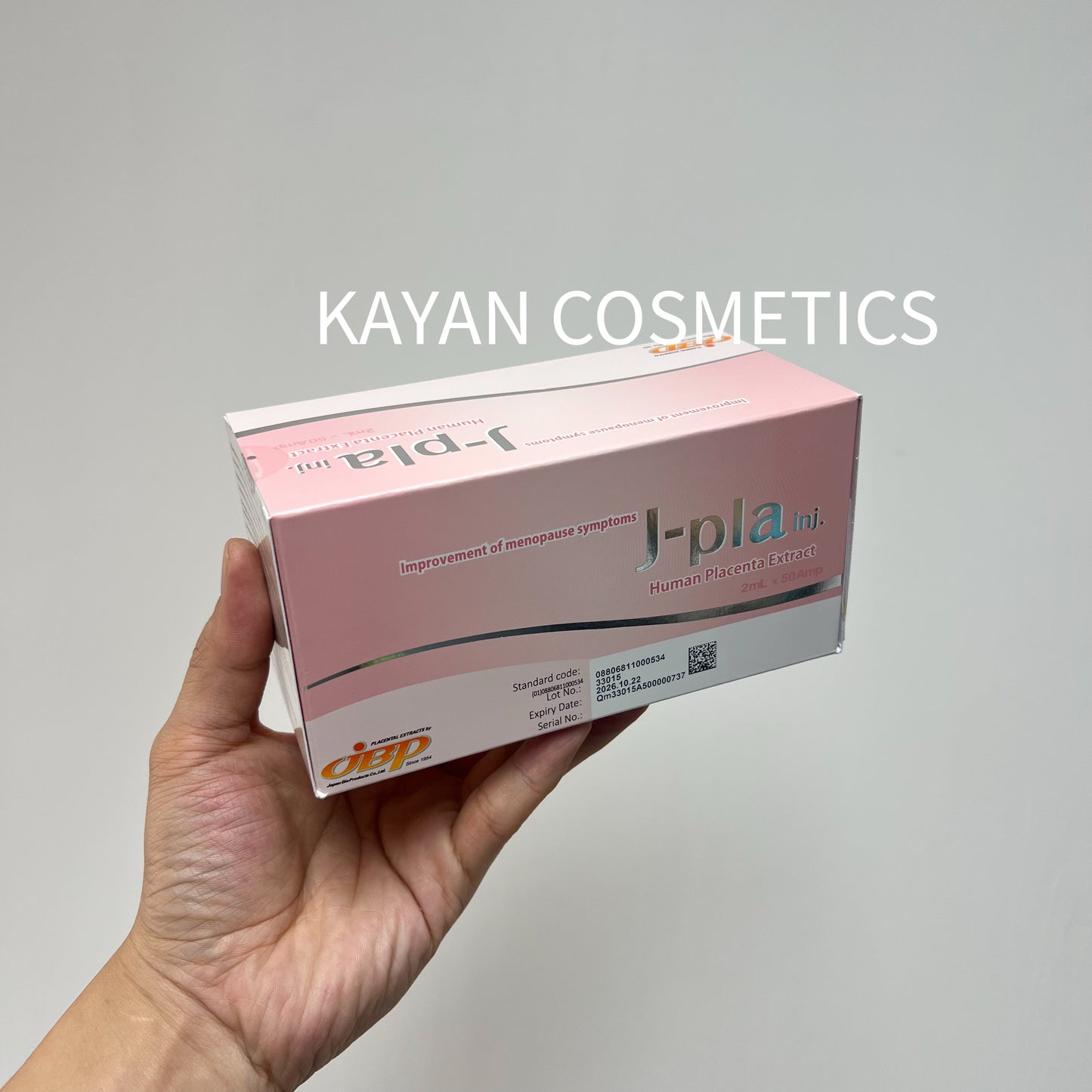 包順豐 日本 萊乃康 JBP LAENNEC J-Pla頂級 錦碧萊 粉盒 J-plaini
Human Placenta Extract
2mL. x 50Amp