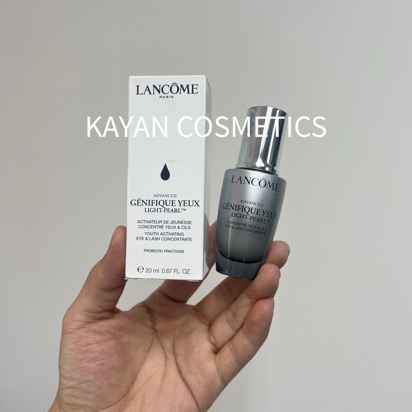 包順豐 LANCOME 蘭蔻 兰蔻 大眼精華小黑瓶眼部精華肌底液眼霜20ml LANCOME ADVANCED-GENIFIQUE YEUX Lancome 升級版冰鑽亮眼精華(大眼精華)