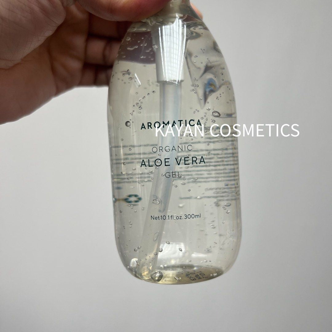 2支價 包順豐 韓國 Aromatica 舒緩補水蘆薈膠鎮靜暗瘡 95%天然有機蘆薈凝膠 溫和滋潤柔膚不粘稠。 韓國AROMATICA曬後修復補水任何 AROMATICA SOOTHING ALOE VERA GEL 300ml