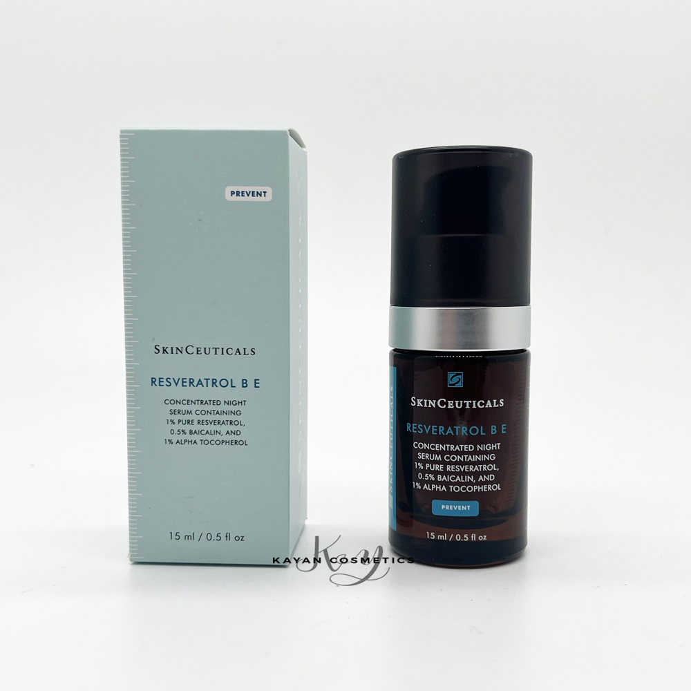 包順豐 SKINCEUTICALS 修麗可RBE晚間抗氣修復精華活肌補濕凝露夜間精華 抗氧化修護熬夜提亮細膩緊致RESVERATROL BE 15ml