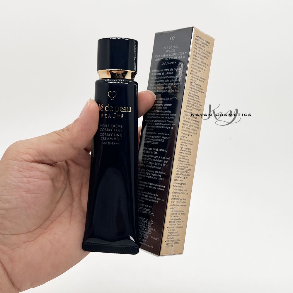 包順豐 日本 cle de peau Beaute CPB肌膚之鑰 長管滋潤妝前隔離乳遮瑕控油養膚均勻膚色持久控油黑管隔離VOILE CREME CORRECTEUR
CORRECTING CREAM VEIL
SPF 25PA+ 37ml