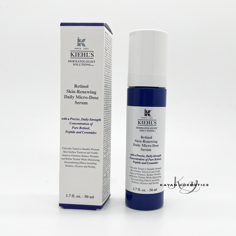 包順豐 Kiehl's 科顏氏 A醇精華乳Retinol Skin-Renewing Daily Micro-Dose Serum 50ml 視黃醇抗老淡細紋美白緊致醫學淡紋緊緻再生精華 Kiehls