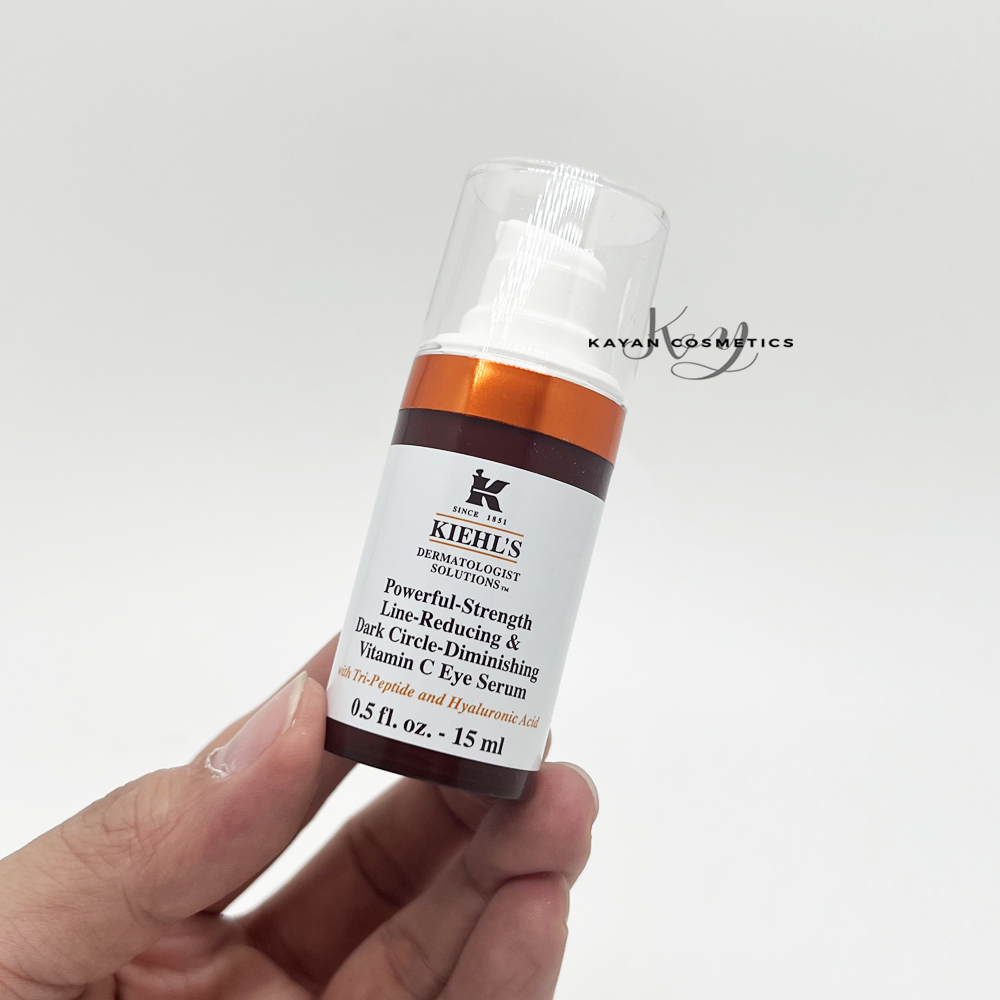 包順豐Kiehl's 醫學維他命C淡紋亮眼精華霜 Kiehls 科顏氏維生素C煥亮眼部精華乳15ml VC眼霜 淡紋提亮。Powerful-Strength Line-Reducing & Dark Circle-DiminishingVitamin C Eye Serum