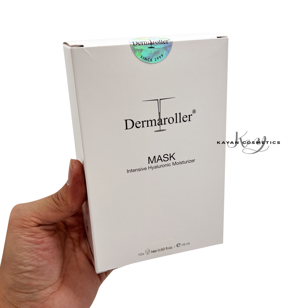 原廠正貨 包順豐!德國 Dermaroller玻尿酸面膜10片敏感修護補水 IntensiveHyaluronic Moisturizer MASK。高濃度玻尿酸原液保濕修護蠶絲面膜十片裝 面部緊緻