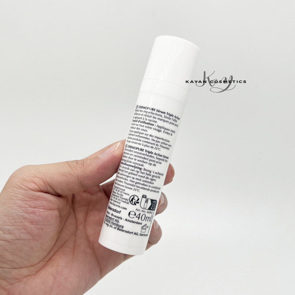 包順豐 Eucerin三效精華 去暗瘡痘印舒緩去暗瘡淡暗瘡印 40ml DERMOPURIFYER TRIPLE ACTION SERUM 去痘痘暗瘡
