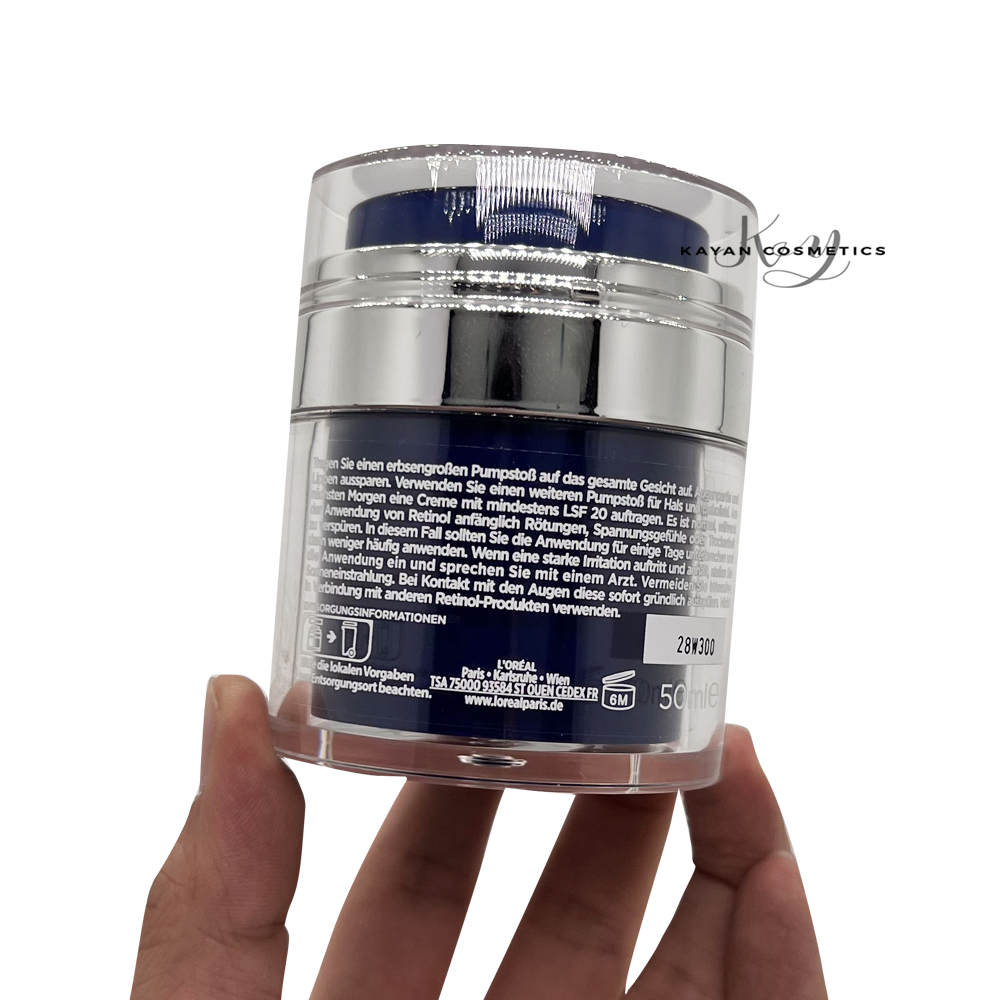 包順豐 Loreal A醇煙酰胺抗皺面霜48g淡化細紋提亮膚色嫩膚緊致晚霜 RETINOL+NIACINAMIDE • REVITALIFT LASER 歐萊雅。Loreal。L'OREAL。Loreal