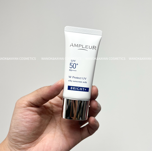 包順豐 日本 ampleur 水潤亮白清透防曬乳30g BRIGHT+ W Protect UV silky sunscreen milk SPF
50+ PA++++  AMPLEUR防曬  11111