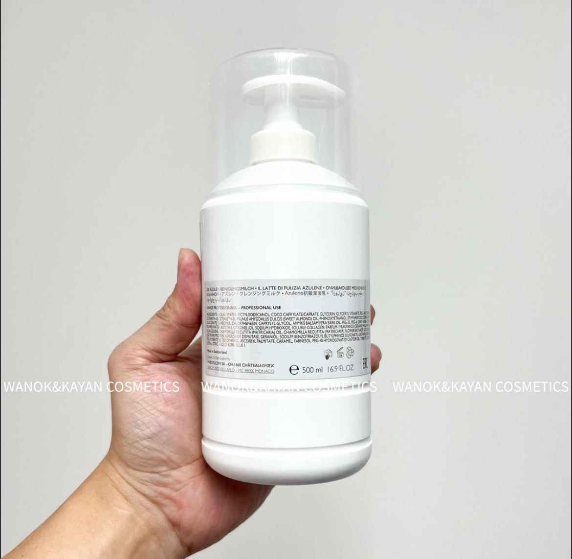 包順豐 瑞士 MARGY'S MARGYS 蒙特卡羅 膠原蛋白保濕潔面潔膚乳Margy's Monte Carlo The Azulene Cleansing Milk 500ml