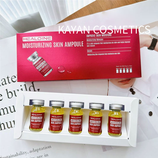 包順豐 韓國 HEALOINE 稀洛因水光精華微針導入安瓶淨白拋光安瓶【5ml x 5支）MOISTURIZING SKIN AMPOULE