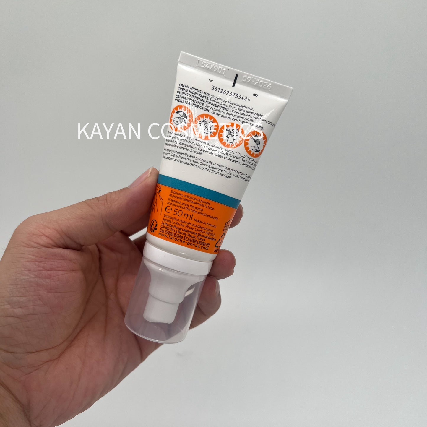 包順豐 La roche-Posay 理膚泉 全效啞緻清爽防曬霜  特護輕盈面部防曬乳霜spf50+ 藍標滋潤無香乾皮 Laroche Posay ANTHELIOS UVMUNE 400 50+ HYDRATING CREAM