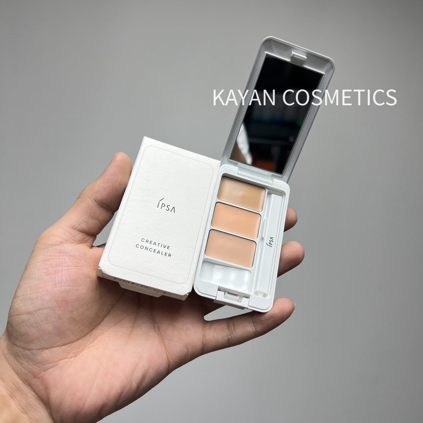 包順豐日本 IPSA 茵芙莎 三色遮瑕膏4.5g IPSA零瑕修飾 遮瑕霜Creative Concealer Ex SPF25 PA+++