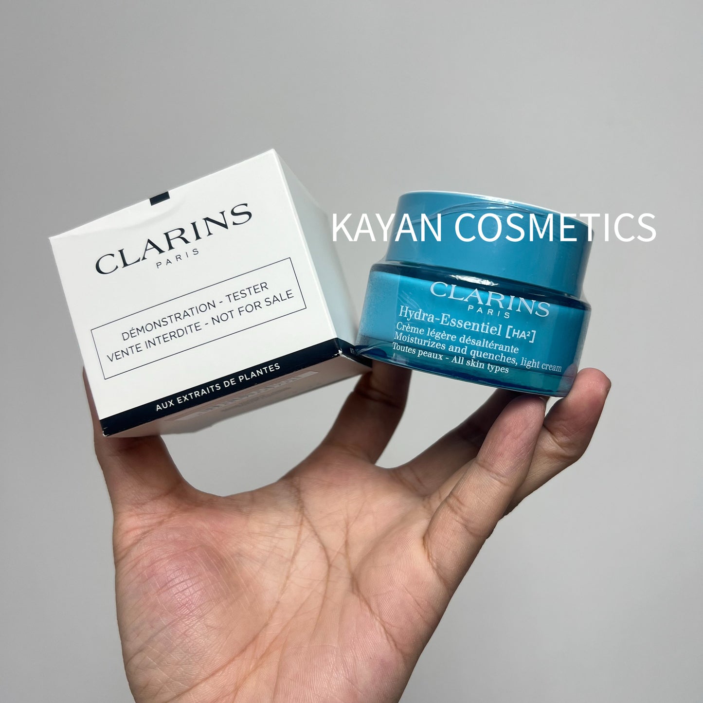 包順豐 CLARINS 嬌韻詩 水潤活肌保濕霜 - 輕盈乳霜 不死鳥空氣面霜 絲緞面霜50ml Hydra-Essentiel [HA:] Creme desalterante Moisturizes and quenches, silky cream Peaux normales a seches - Normal to dry skin