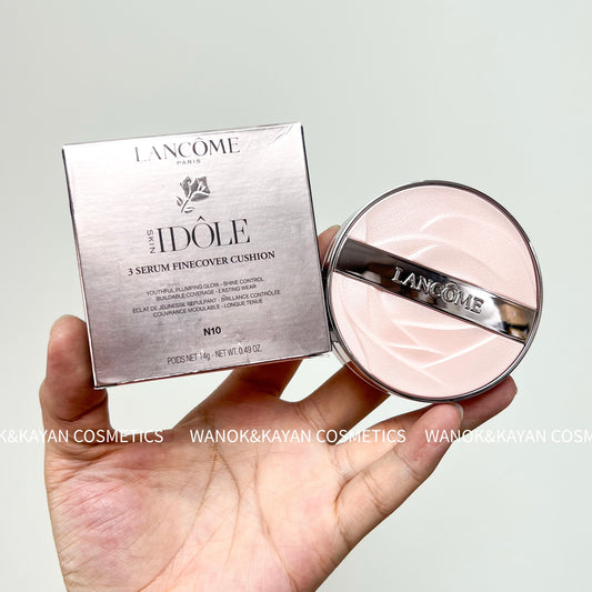 2025新品 包順豐 Lancome 蘭蔻 水光氣墊玫瑰粉清透水光肌 3 SERUM FINECOVER CUSHION  14g P10 N10 W10