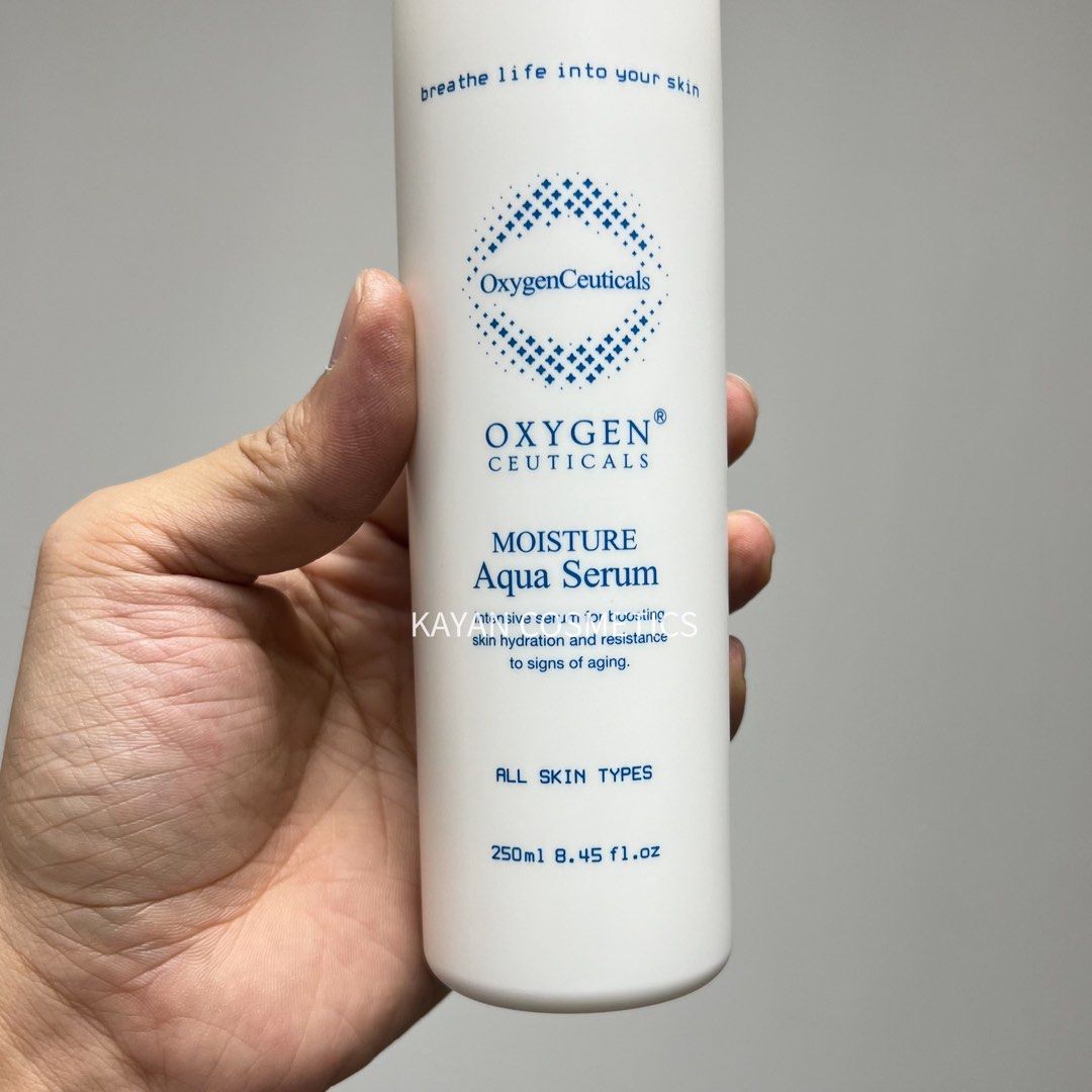 250ml 包順豐 韓國 OxygenCeuticals 水庫保濕精華 Moisture Aqua Serum 250ml。多層鎖水補濕穿透精華