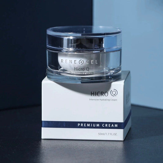 包順豐 韓國 潤妮秀 HicroQ 優質新安瓶面霜renecell 緊致水潤除皺 Hicro Q Premium Cream 50ml Rene Cell。Rene-Cell。ReneCell。Rene-Cell。Rene+Cell
