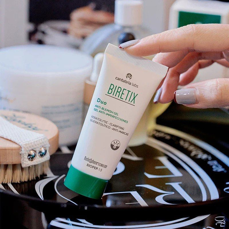 包順豐 Biretix duo gel 祛痘凝膠淡化消印去痘印紅腫30ml BIRETIX Duo ANTI-BLEMISH GEL GEL ANTI-IMPERFECCIONES 煥膚雙效抗痘凝膠 BiRetix Duo