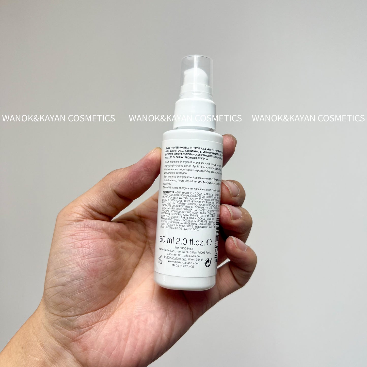 包順豐 Maria Galland 瑪麗嘉蘭 240 水凝保濕精華液60ML補水鎖水 MARIA GALLAND 240 HYDRA’GLOBAL SeRUM 全效沁潤保濕精華60ML。