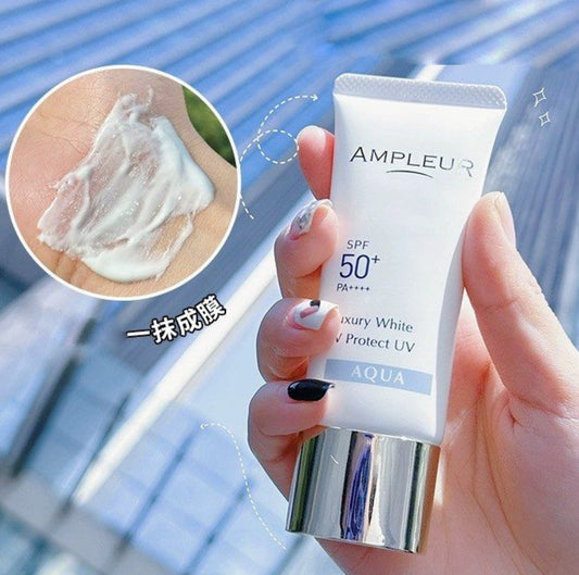 包順豐 日本 Ampleur 水潤版防曬 AQUA Luxury White W Protect UV  SPF50+PA++++