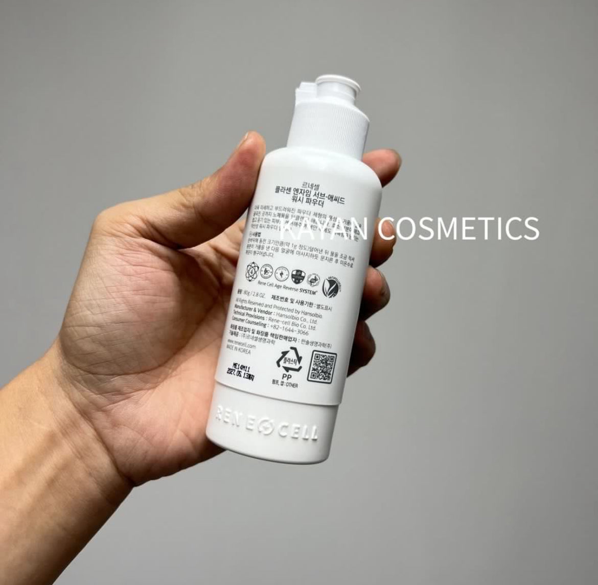 包順豐 韓國 潤妮秀 Rene-cell 新款潔面粉 renecell 酵素酶清潔毛孔去黑頭 80g Placen Enzyme Sub-Acid Wash Powder。Rene Cell。Rene-Cell。ReneCell。Rene-Cell。Rene+Cell。