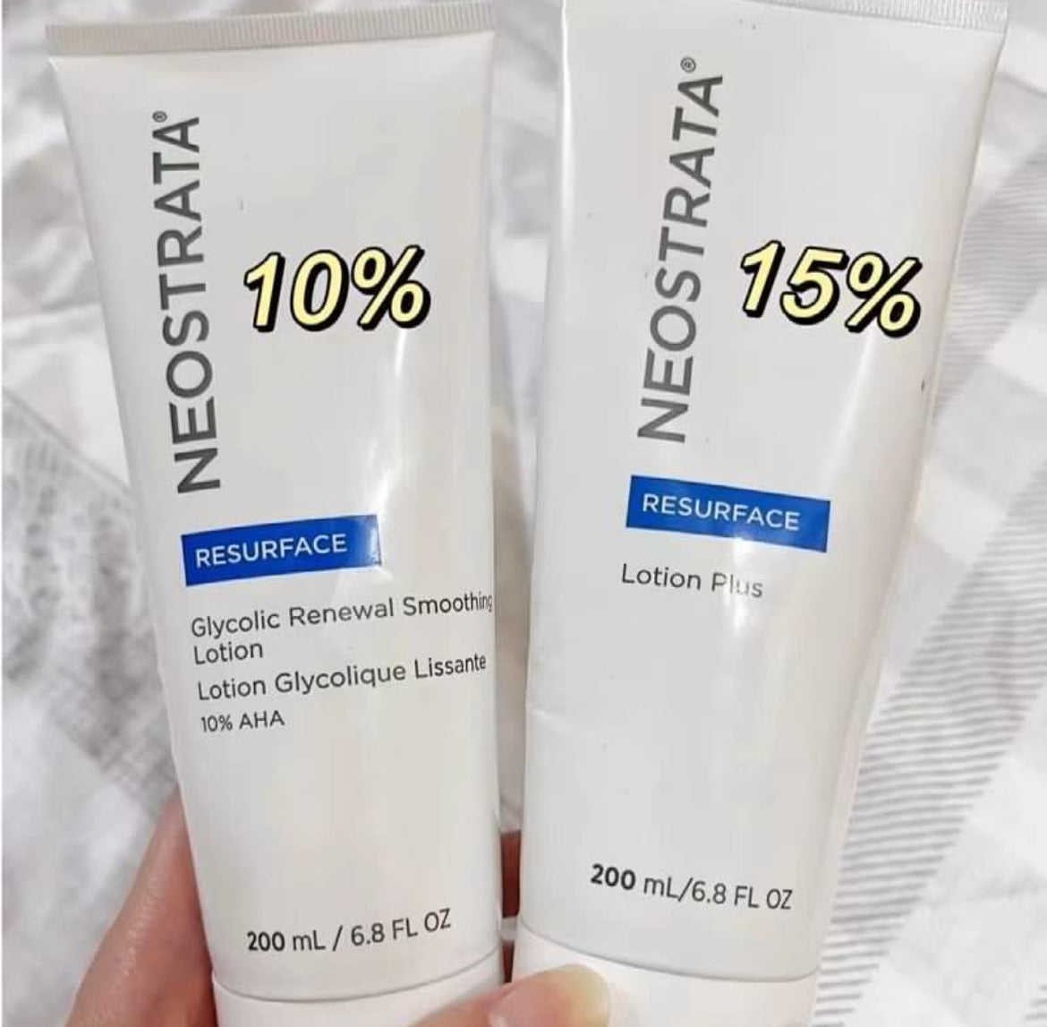包順豐 美國 NeoStrata 芯絲翠 倍舒果酸身體乳200ml 10% / 15% 嫩膚細毛孔。RESURFACE Glycolic Renewal Smoothing Lotion Lotion Glycolique Lissante 10% AHA。RESURFACE Lotion Plus