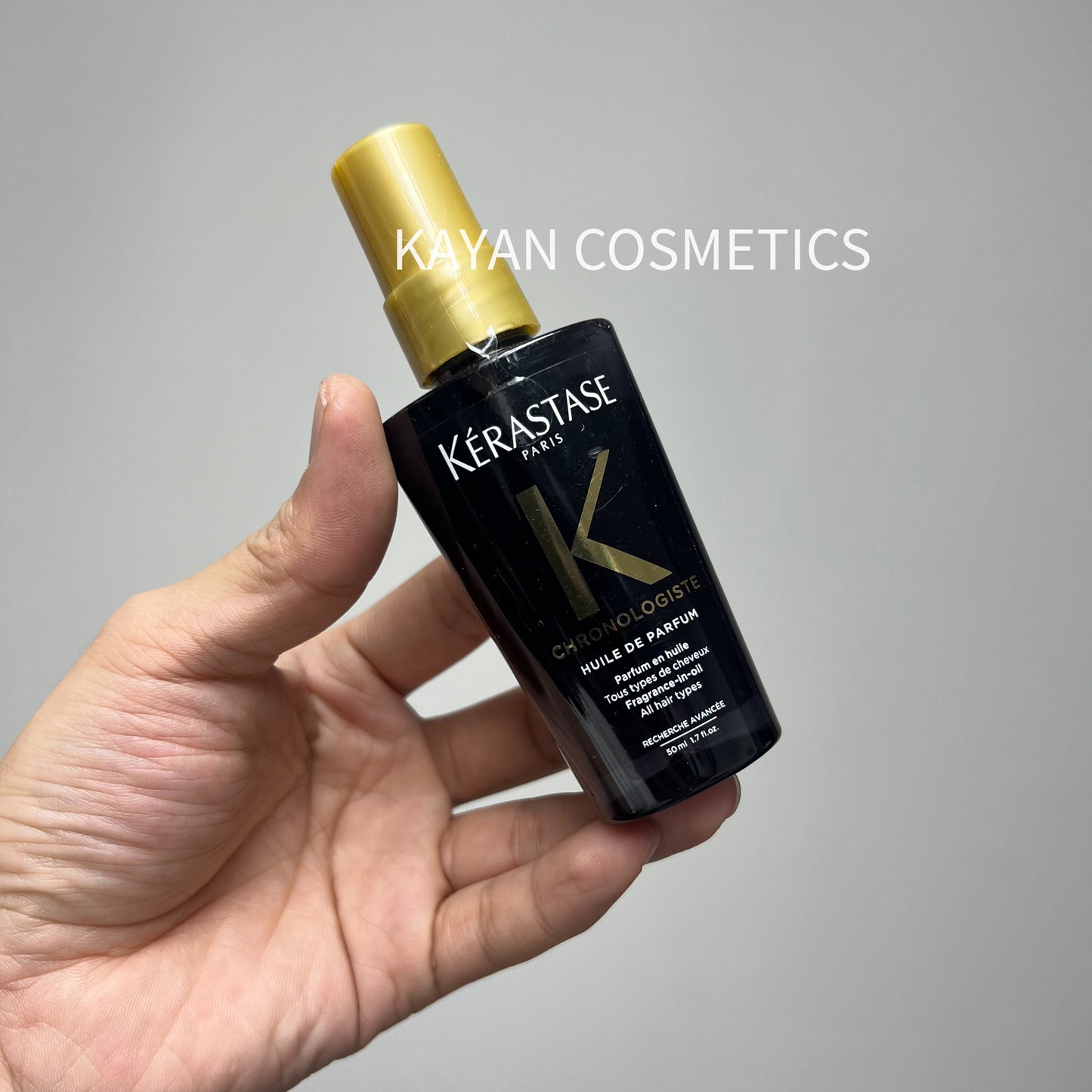 包順豐 KERASTASE 卡詩 逆時光至臻修護精華 黑鑽精油魚子醬護髮油 柔順修護受損 50ml KERASTASE  GHRONOEOGISTE  HUILE DE PARFUM Parfum