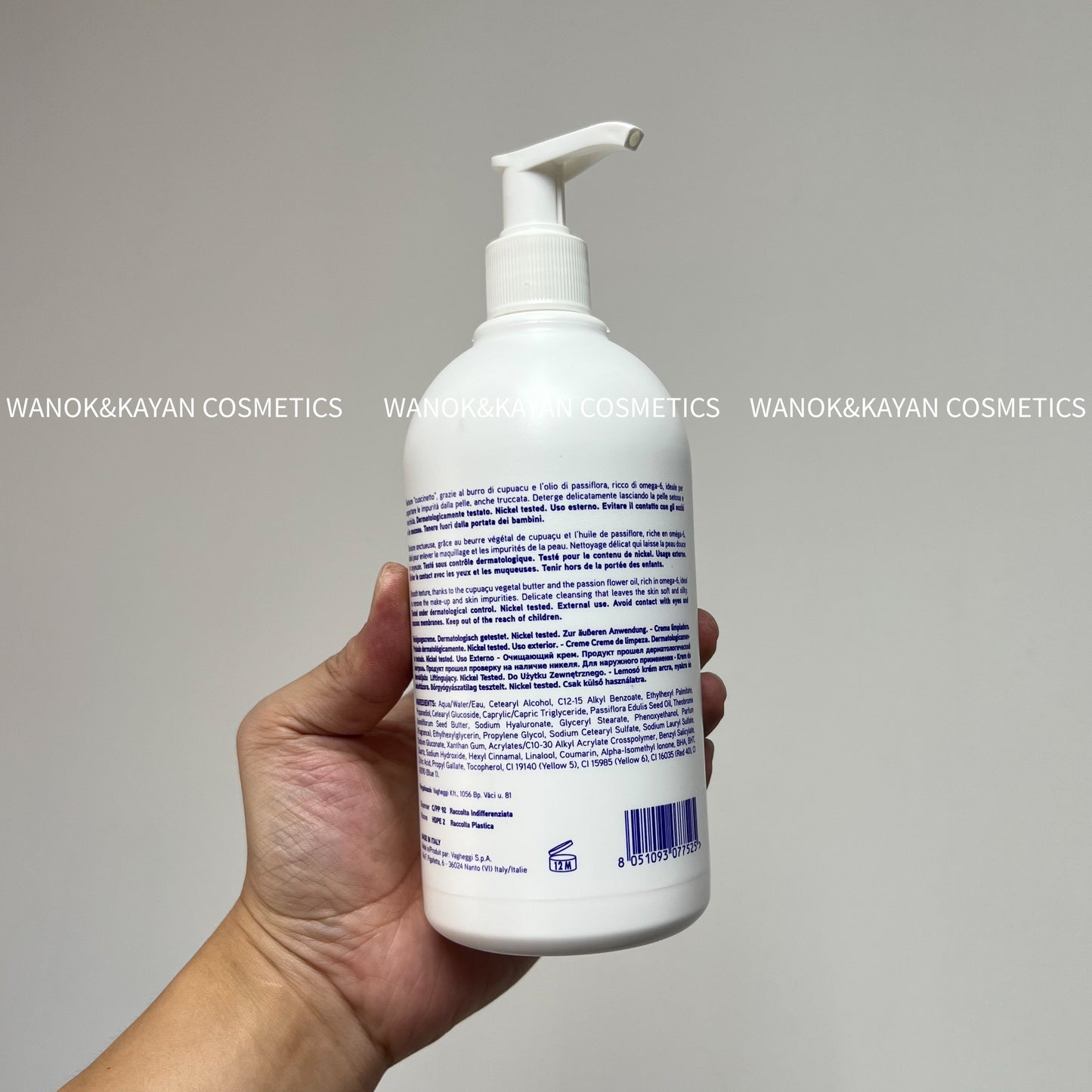 包順豐 意大利 VAGHEGGI 韻姿 7515紫水晶按摩潔面霜500ML二合一潔面乳膏 75•15 CREMA DETERGENTE CREME NETTOYANTE CLEANSING CREAM