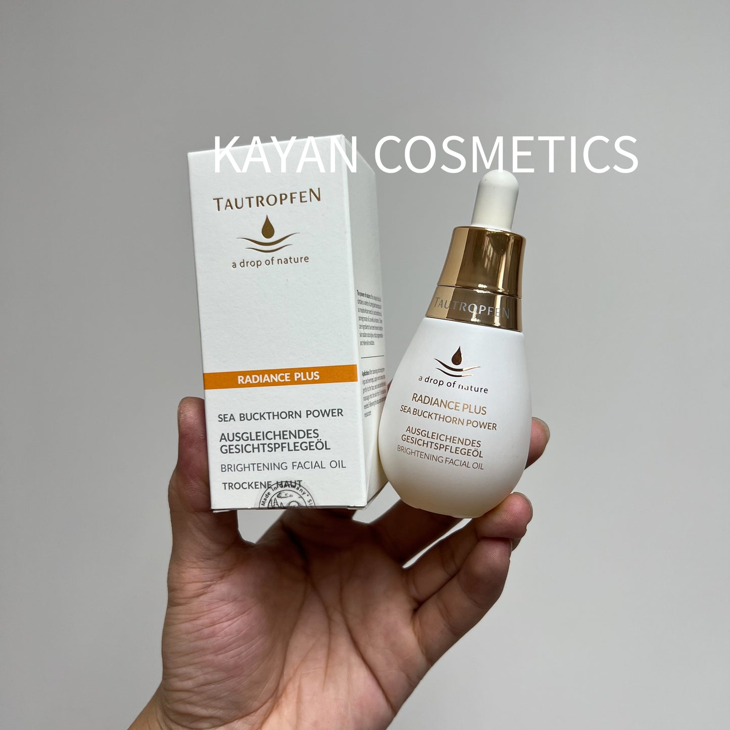 包順豐 德國 TAUTROPFEN 白燈泡 天露芬美白淡斑精華油35ml 面部護理油 RADIANCE PLUS  SEA BUCKTHORN POWER BRIGHTENING FACIAL OIL