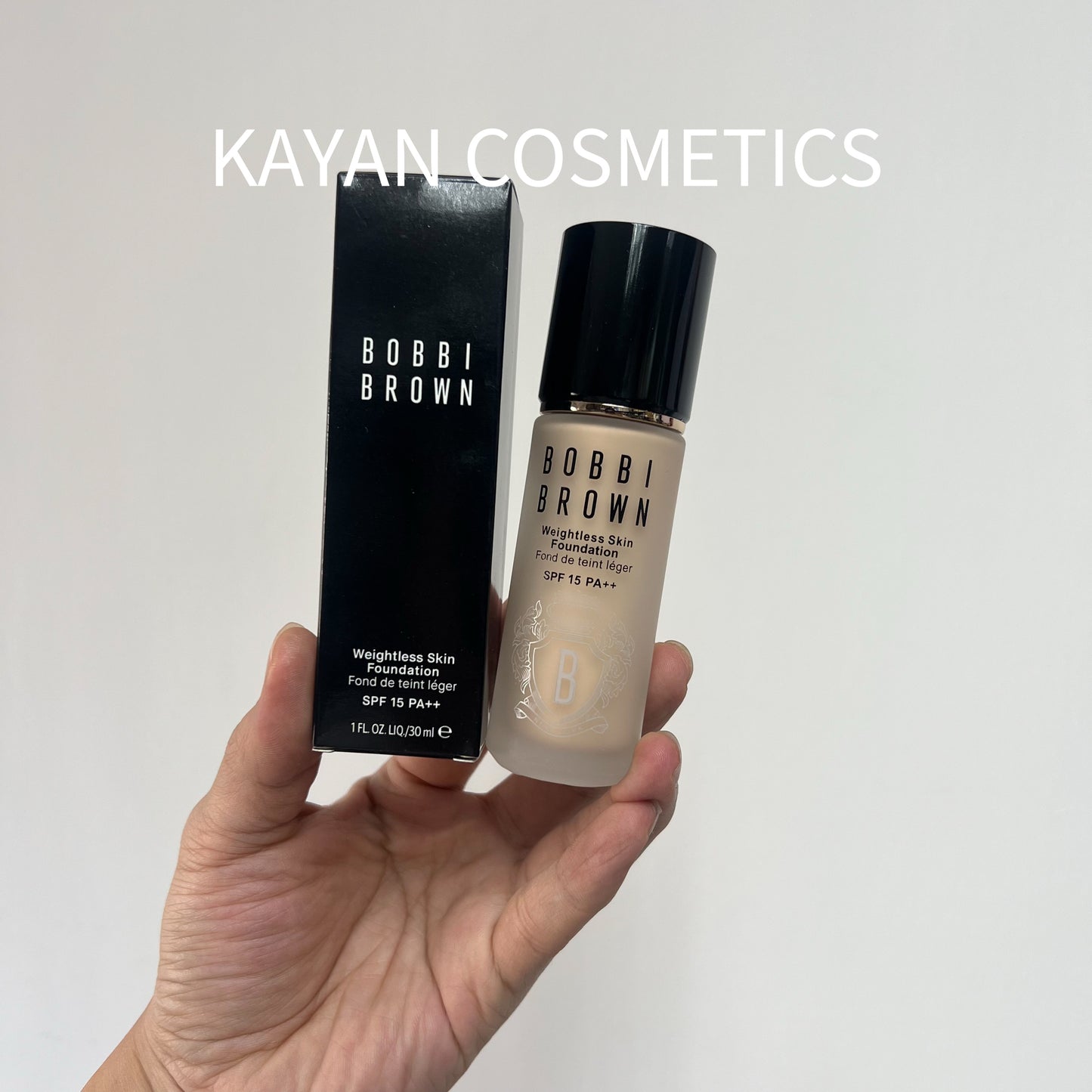 包順豐 新版 Bobbi Brown 芭比布朗波朗 全新黑磁瓶清透持妝啞光粉底液2.0 Weightless Skin Foundation Fond de teint léger