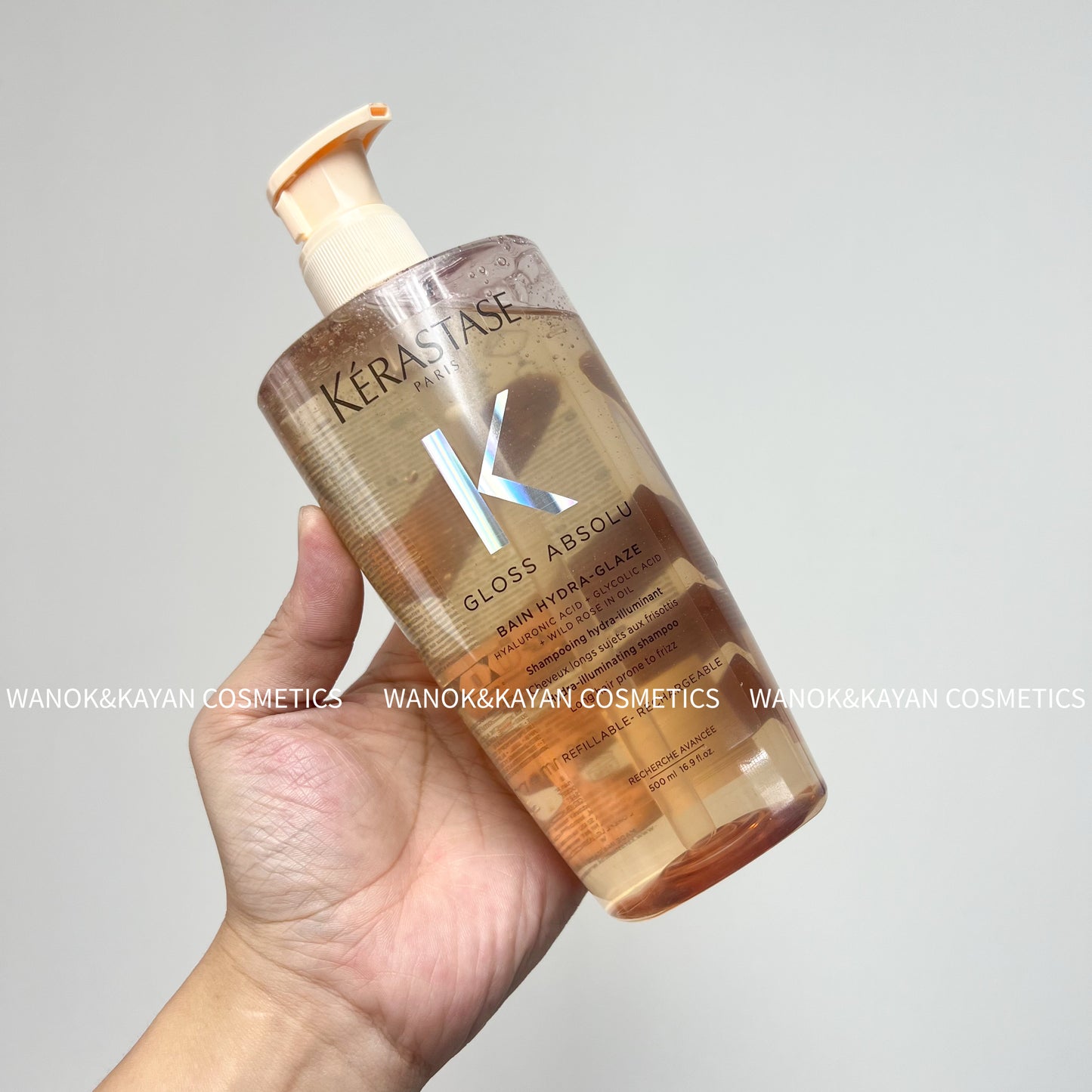 新品 包順豐 卡詩 KERASTASE 釉光玫瑰瑩潤洗髮水500ml 控油補水柔順 K GLOSS ABSOLU BAIN HYDRA-GLAZE