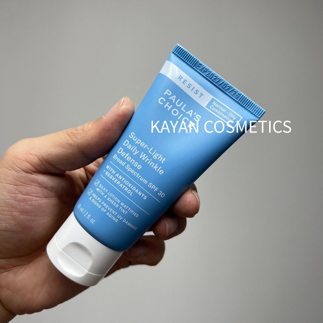 包順豐 PAULA'S CHOICE 寶拉珍選 歲月屏障清透防曬霜隔離SPF30 60mL PAULAS CHOICE Super-Light Daily Wrinkle Defense Broad Spectrum SPF30。。paula‘s choice 、 paulas choice 、寶拉珍選 、PAULA'S CHOICE、