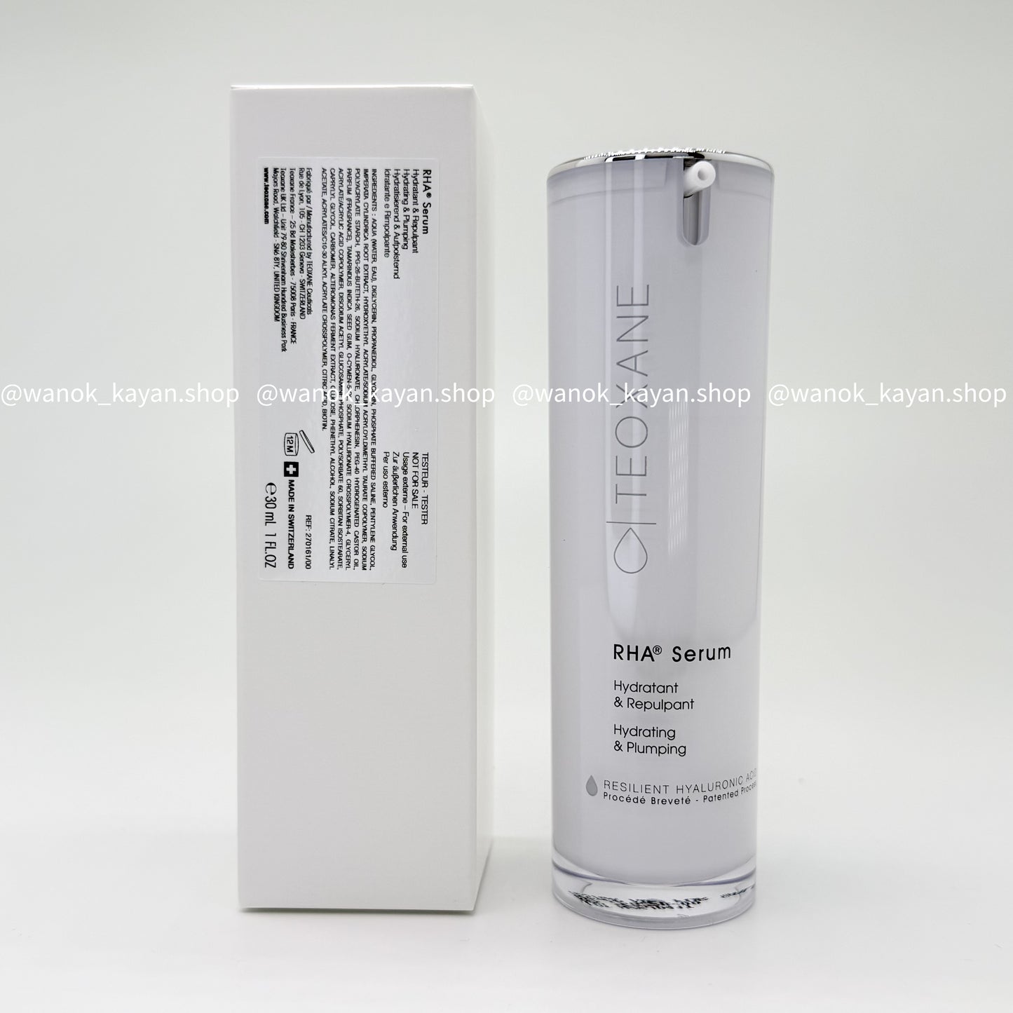 SF Express‼ ️ Swiss Teoxane RHA Hyaluronic Acid Serum hydrating, moisturizing, repairing and brightening skin tone 30ml RHA Serum Hydratant &amp; Repulpant Hydrating &amp; Plumping.