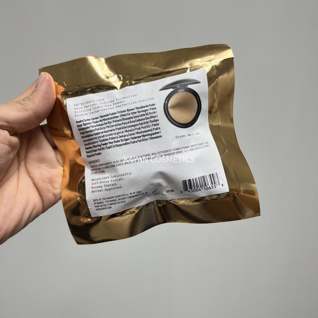 章小蕙推薦 定妝小飛碟 包順豐 美國 PAT MCGRATH LABS 眼部蜜粉 Pat Mcgrath眼下眼部定妝蜜粉餅Light 透明色 柔焦淚溝4g
