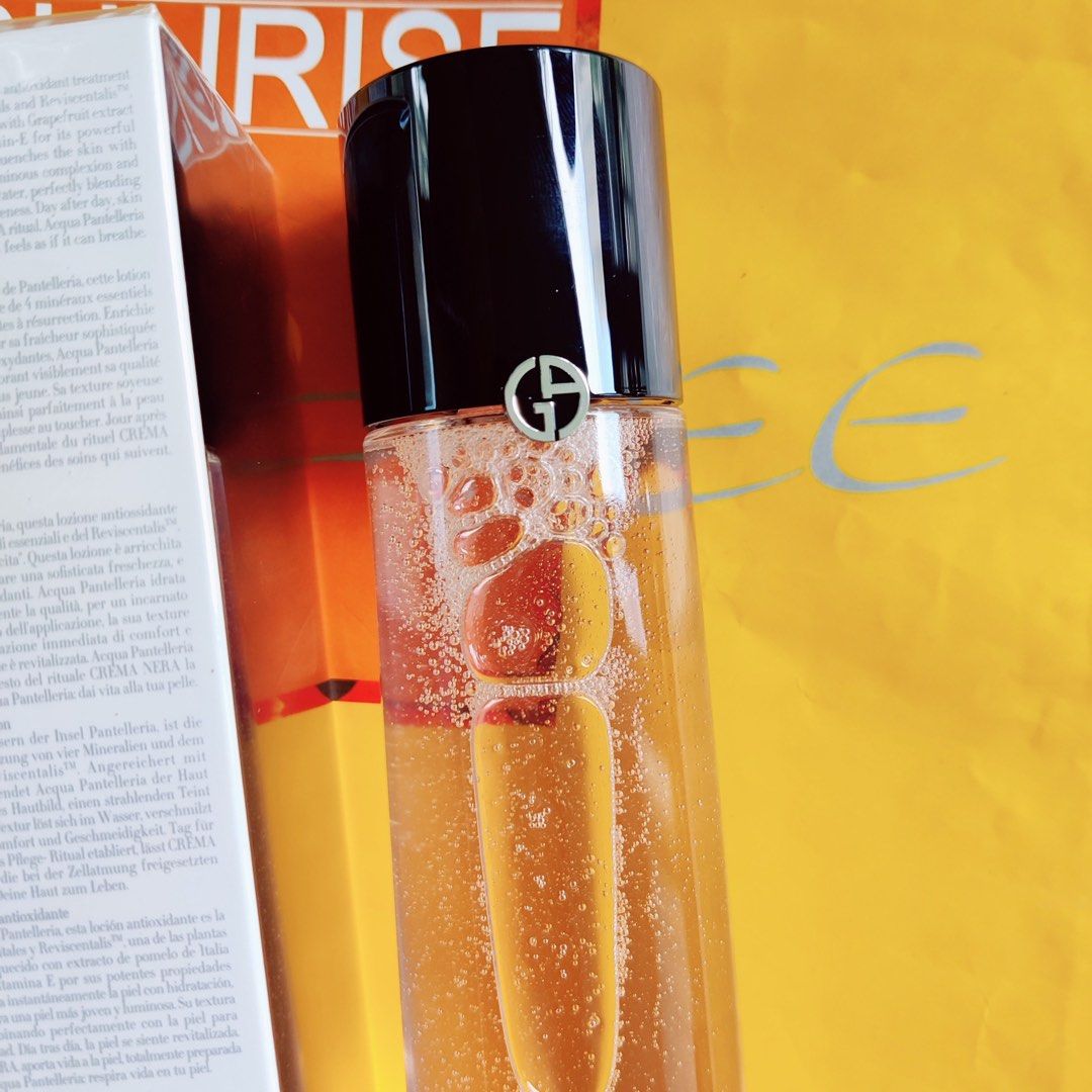 包順豐 Armani 阿瑪尼 粉水 黑曜石至臻賦活保濕精華水 150ml CREMA NERA Acqua Pantelleria lotion GIORGIO ARMANI / 阿瑪尼 極致再生水精華