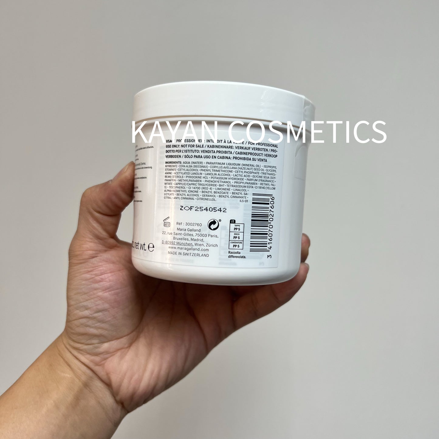 包順豐 MARIA GALLAND 5 NUTRI’VITAL RICH CREAM 維他命面霜 460ML