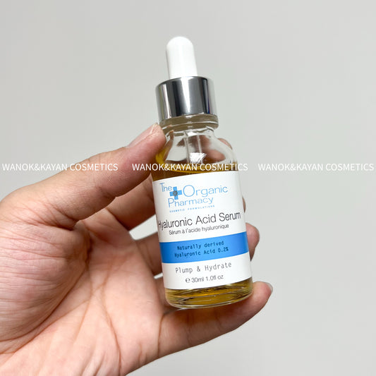 包順豐 英國 The Organic Pharmacy 玻尿酸豐潤精華 30ml 保濕補水  Hyaluronic Acid Serum Plump and Hydrate Smooth Fine Lines and Wrinkles